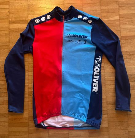 Vintage Trioliver Langarm Radtrikot / Triathlon Shirt Gr. M