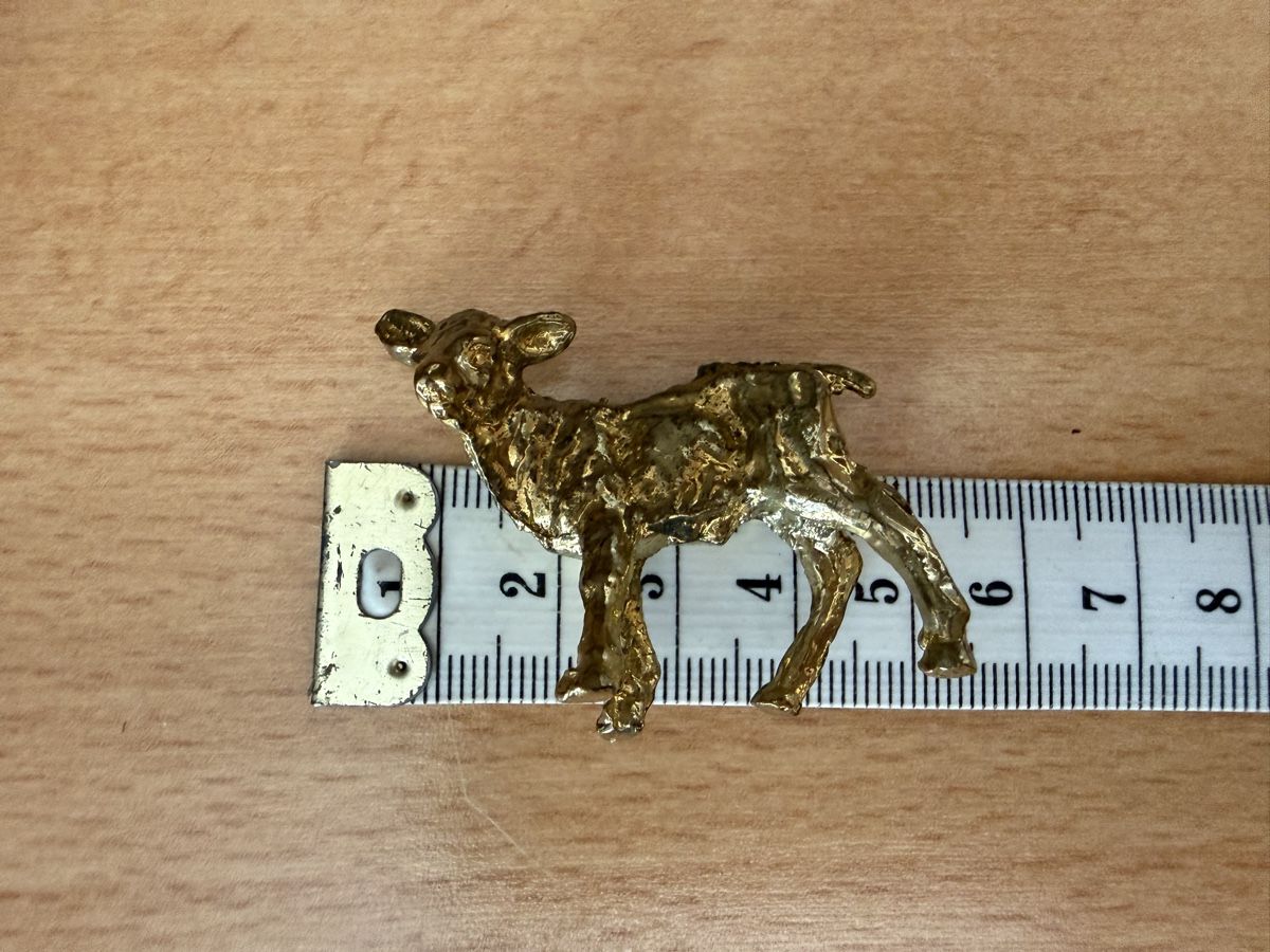Statuette: Vintage Metall Lamm Statuette – Usato da Lamone venduto da LaCantinaMagica 5