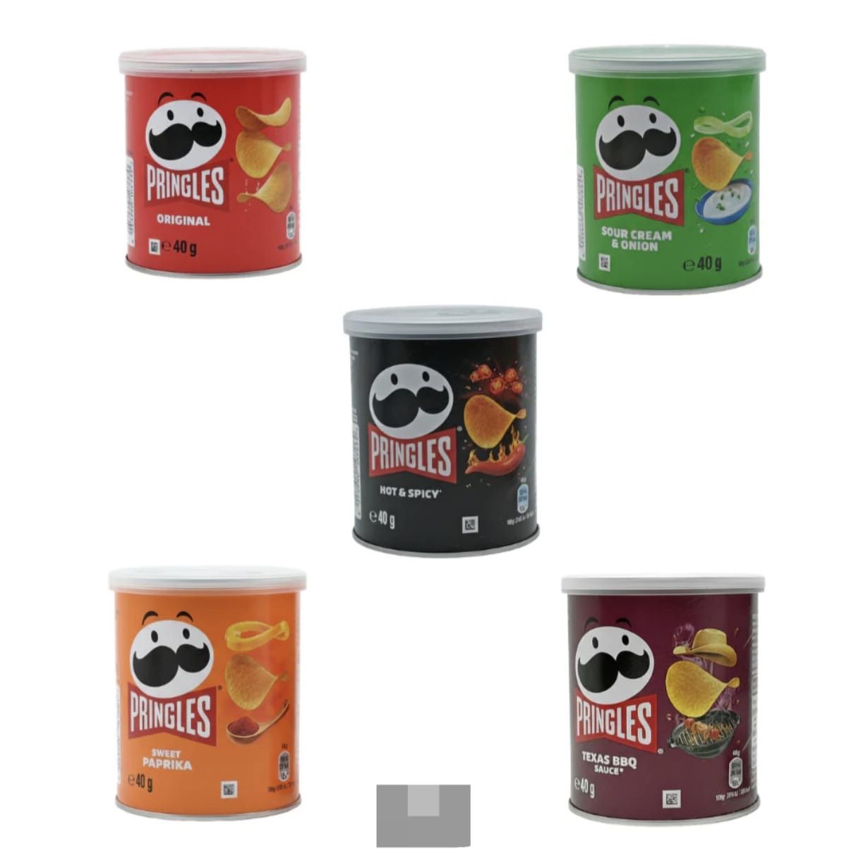 Pringles Cibi & Specialità: Pringles Chips Kombi-Mixsorten 60 Dosen – Nuovo e nell'imballaggio originale da Boudry venduto da sportethobby 1