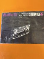 Bedienung und Wartung Renault 4 - Schweizer Ausgabe 1972