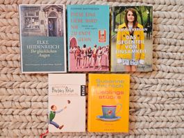 5 gebundene Romane: Elke Heidenreich, Susanne Fröhlich, u.a.