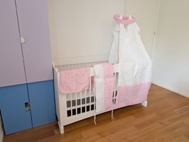 Pinolino Kinderbett 70×140, weiss, Massivholz, mit Matratze