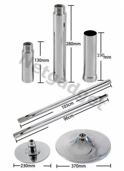 Hometrainer: Komplett-Kit Pole Dance Stange Edelstahl – Nuovo e nell'imballaggio originale da Yverdon-les-Bains venduto da Netgadget 2