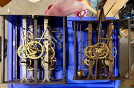 Comtoise Uhren im Zweier- Set als Ersatzteil Spender Lot 1