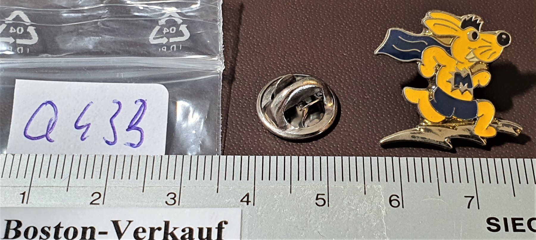 Placchette & Badge: Q433 - Pin Comic Figur - Super Maus – Usato da Reinach BL venduto da Boston-Verkauf 1