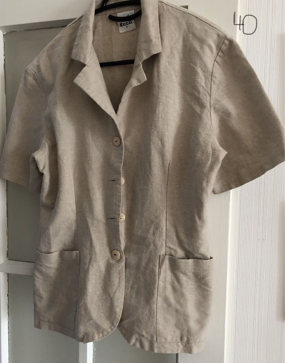 Giacche: Blazer d'été Ecco, taille 40, lin beige - Élégant! – Nuovo (secondo la descrizione) da Genève venduto da fra_f685