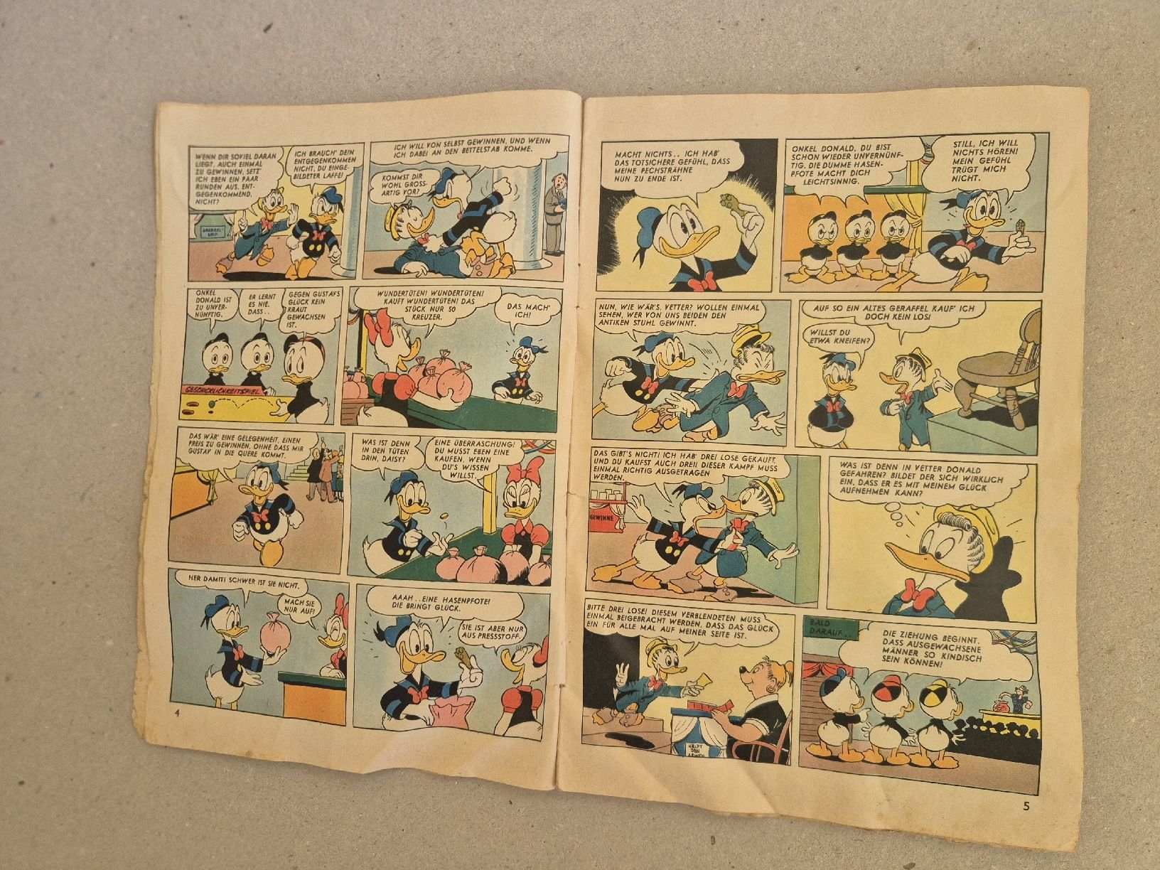 Fumetti: Micky Maus Comic Heft Nr 1 Januar 1955  – Usato da Langendorf venduto da zvonu161 5