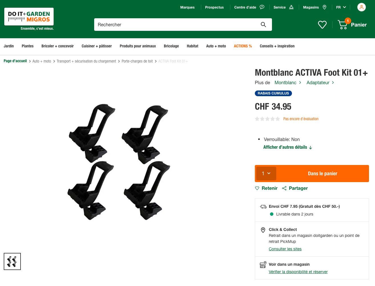 Mont Blanc Portapacchi: Montblanc ACTIVA Kit 01 – Usato da Echallens venduto da brrugg 3
