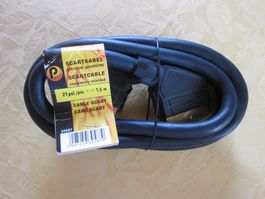 Scart Kabel 1,5 m mit vergoldeten Anschlüssen