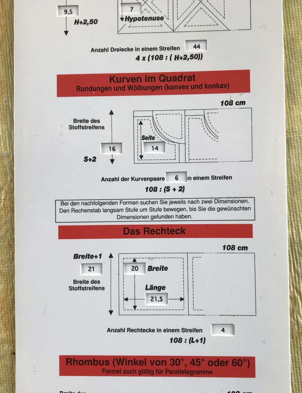 Sciablone: DER PATCHWORK RECHENESTAB IN CM NEU – Nuovo (secondo la descrizione) da Ostermundigen venduto da crazy-horse-1840 5