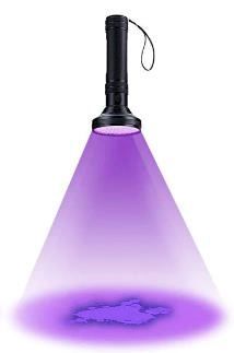 Lampade: Taschenlampe 100 UV LED mit Brille – Nuovo e nell'imballaggio originale da Châtelaine venduto da topshop.switzerland 1