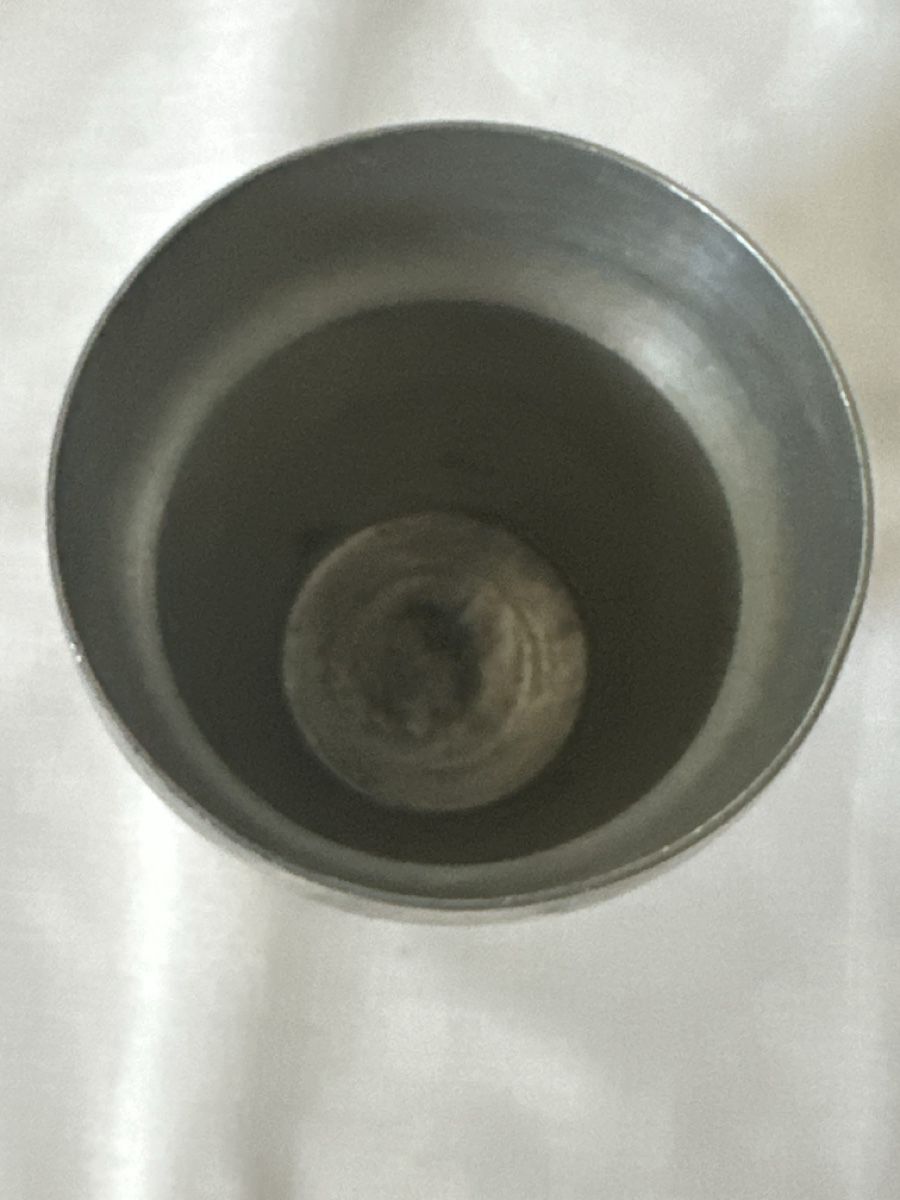 Altre raccolte & rarità: Zinnbecher mit Gravur MM, EO II 20.6.81 – Usato da Zürich venduto da Chaeffeler 1