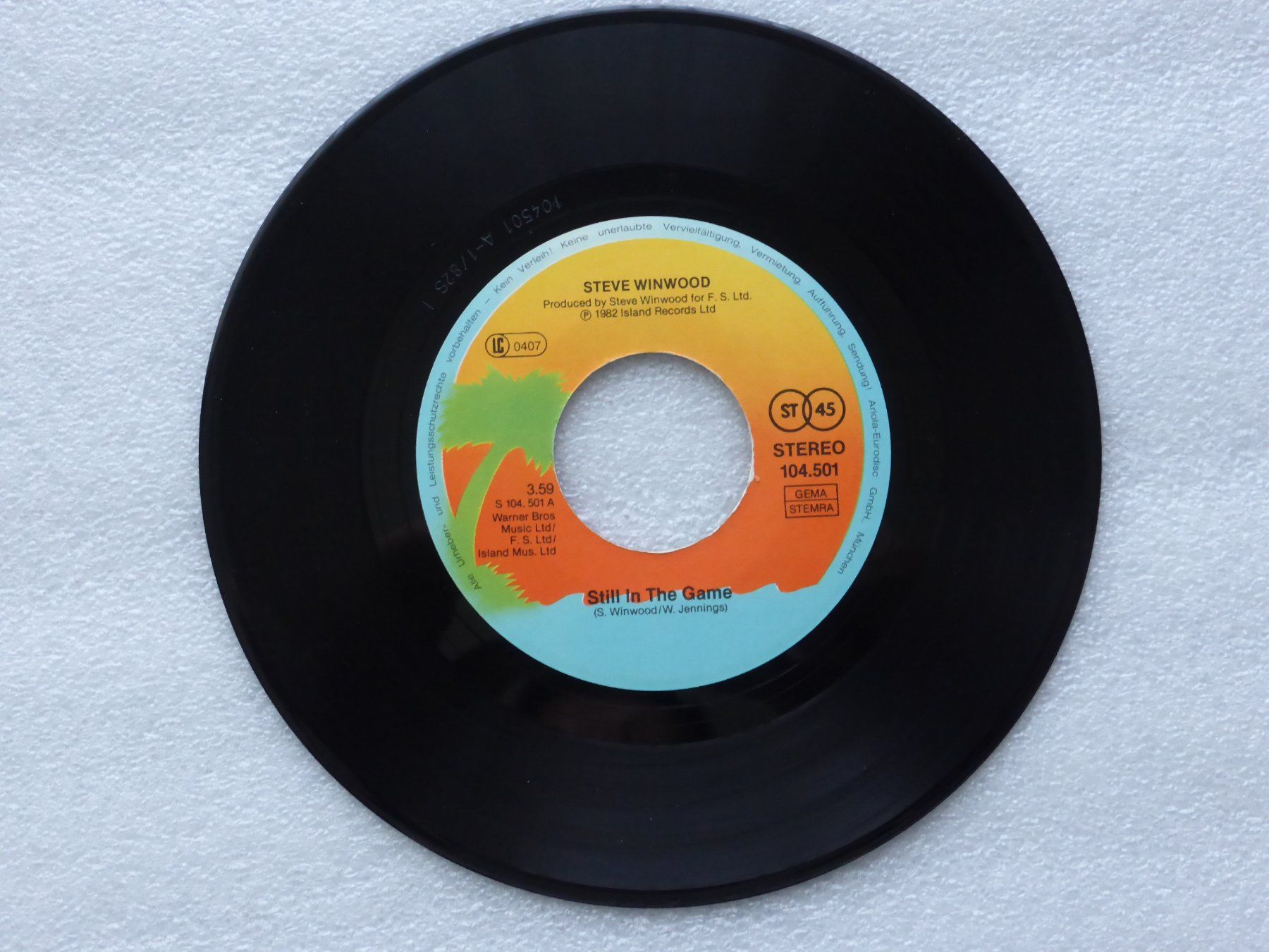 Dischi in vinile: Vinyl Single   STEVE WINWOOD – Usato da Küssnacht am Rigi venduto da Mondkinder 1