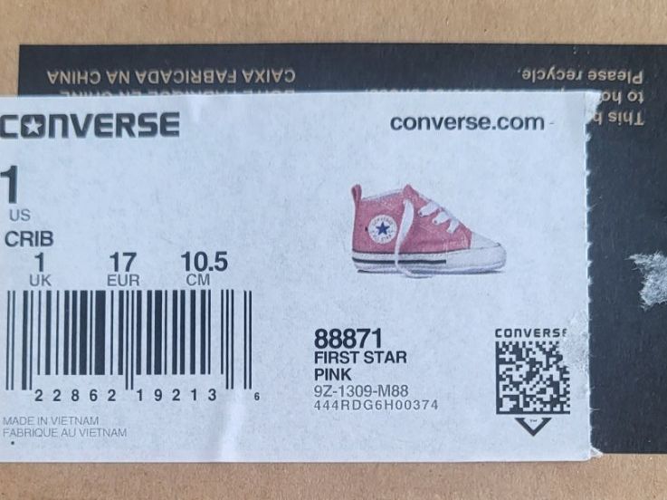 Converse Scarpe per ragazze: Baskets Converse rose neuf taille 17 – Nuovo e nell'imballaggio originale da Granges-Paccot venduto da Cecile76 2