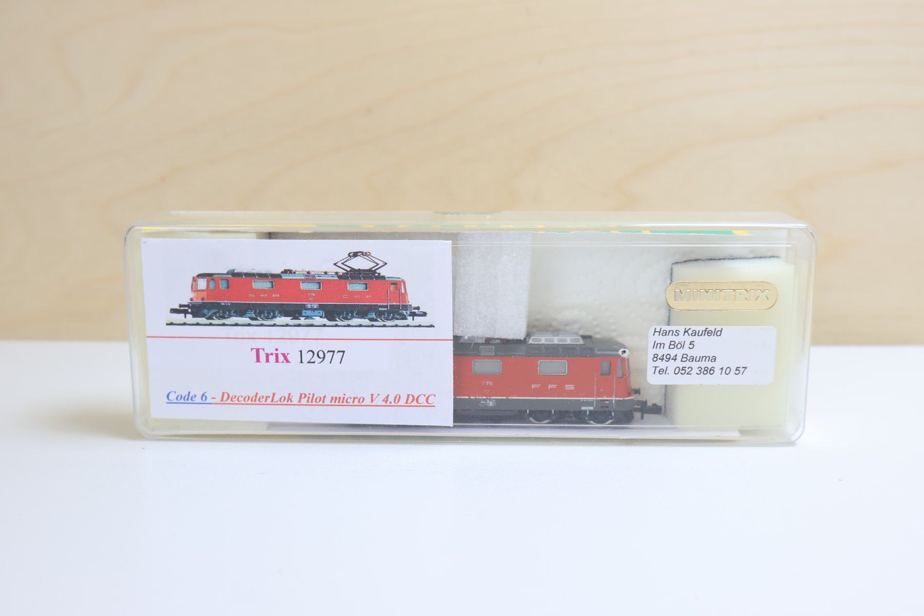 Trix Modellini di ferrovie: Minitrix SBB Re 4/4 E-Lok - ESU V4 Digital Spur N – Usato da Winterthur venduto da Monstera 9
