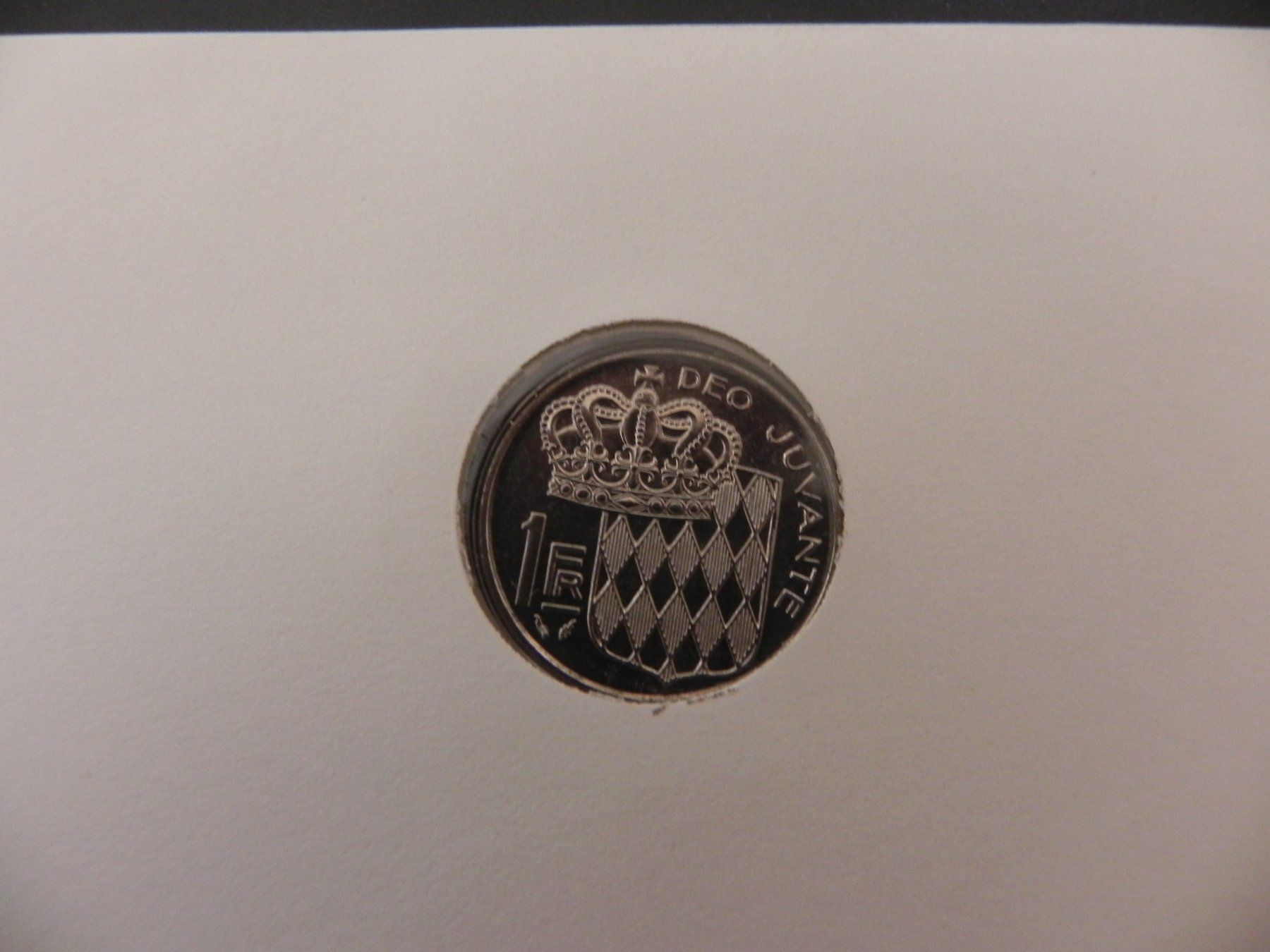 Tutti le monete: Münzbrief Monaco 1 Franc 1986 – Usato da Biel/Bienne venduto da Gogolozi 4