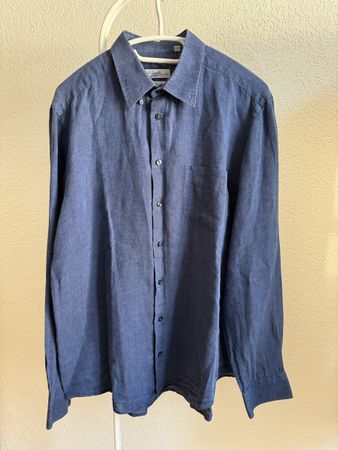 Chemise en lin bleu Cade 1926, 43/17