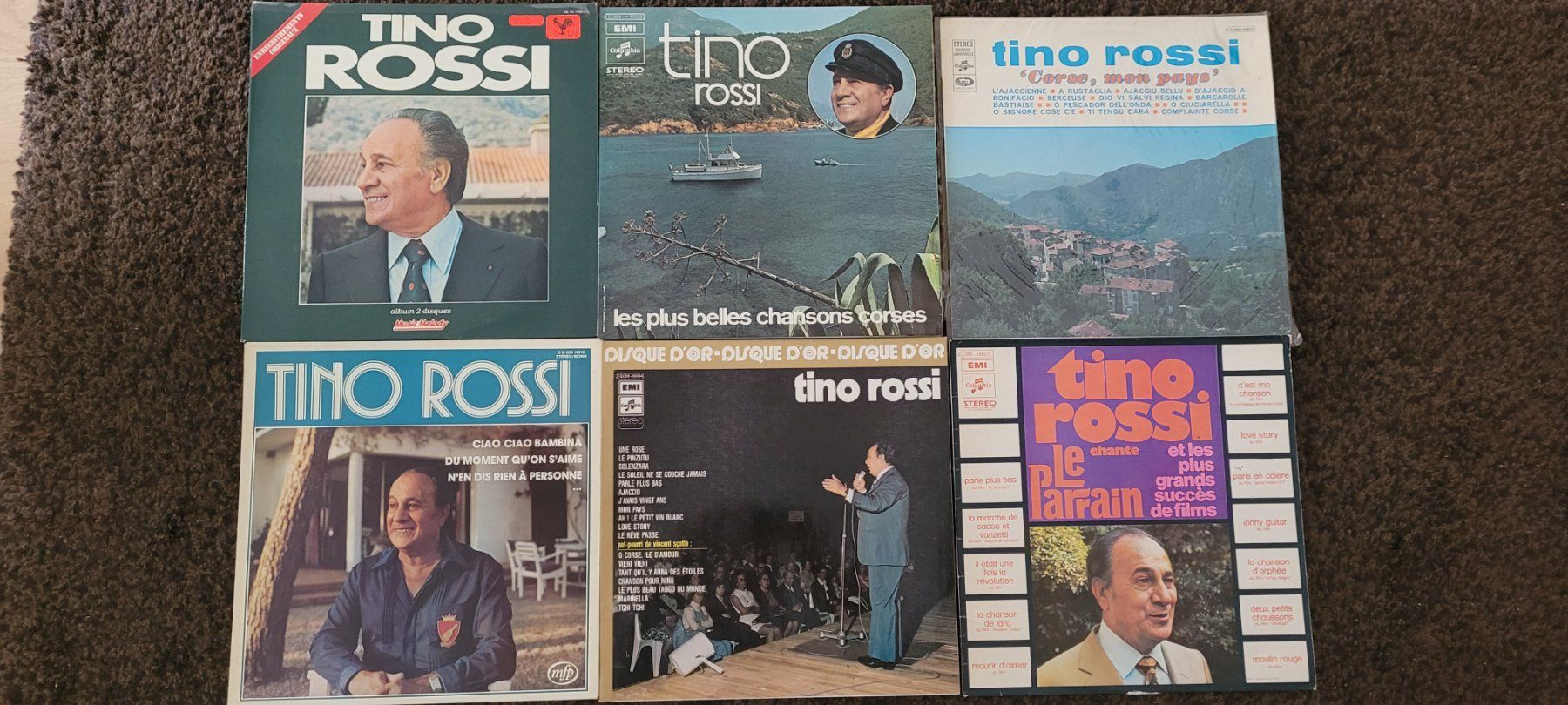Dischi in vinile: 6 LP  Tino Rossi – Usato da Martigny venduto da MZ-67
