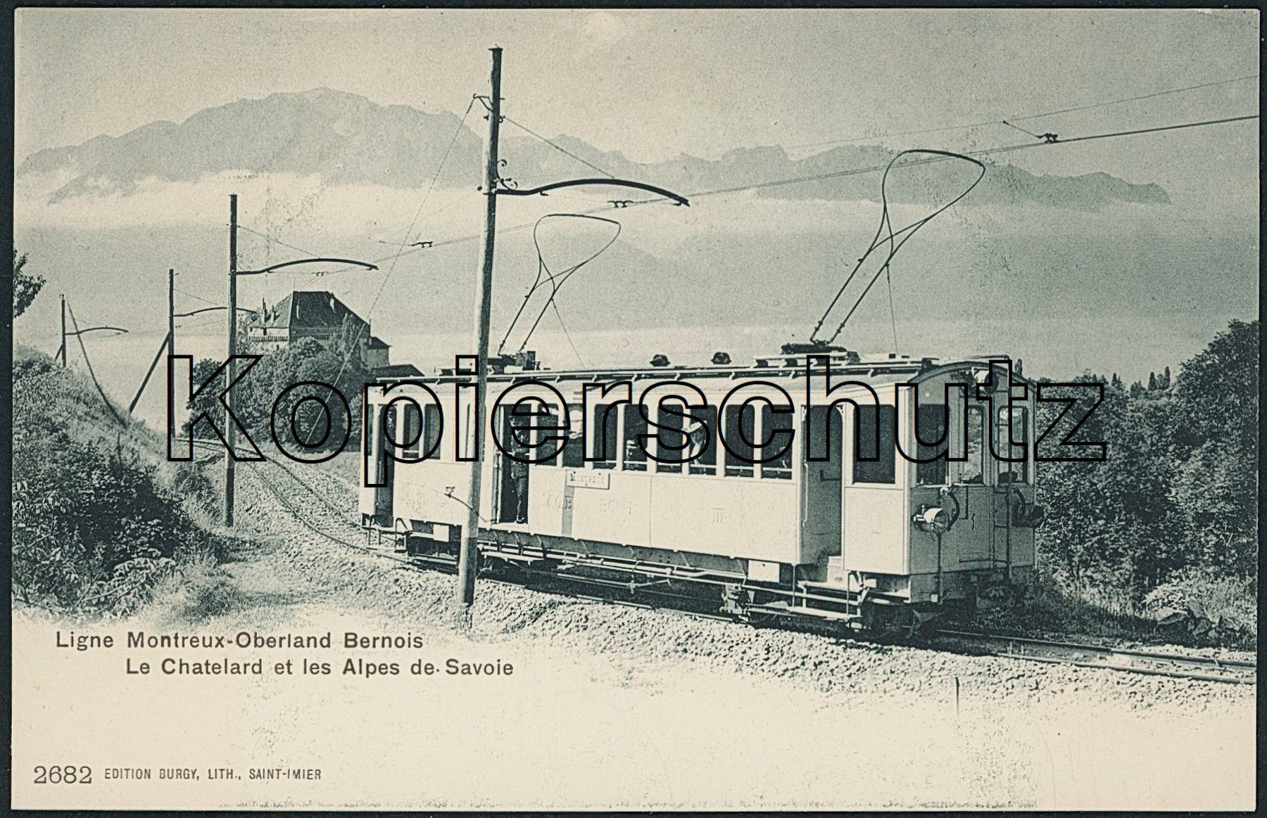 Cartoline postali: VDS Le Châtelard - Bahn MOB - Montreux – Nuovo (secondo la descrizione) da Schindellegi venduto da leecollect