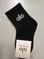 Alo Yoga Socken Schwarz kinder mit Etikett
