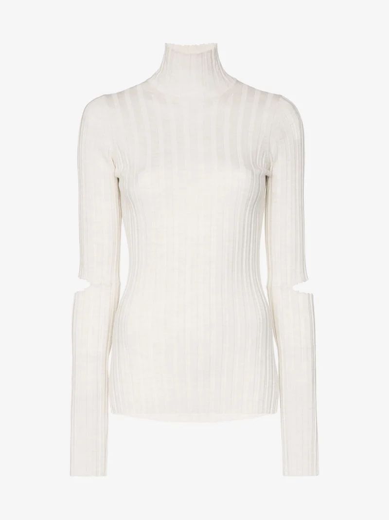 Pullover & Sweatshirts: Helmut Lang Ribbed Turtleneck Sweater XS Blue – Neu (gemäss Beschreibung) aus Genève von TreasureChest 1