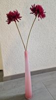 Elegante Glas-Vase in Rosa