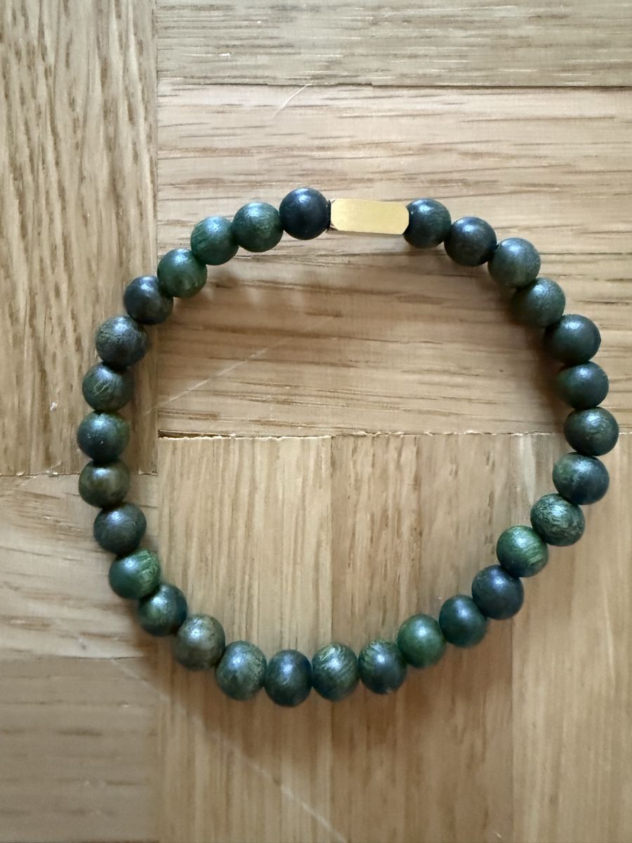 Armbänder & -reifen: Armband Holzperlen grün mit goldfarbenem Element – Neu (gemäss Beschreibung) aus Zürich von rapido06 2