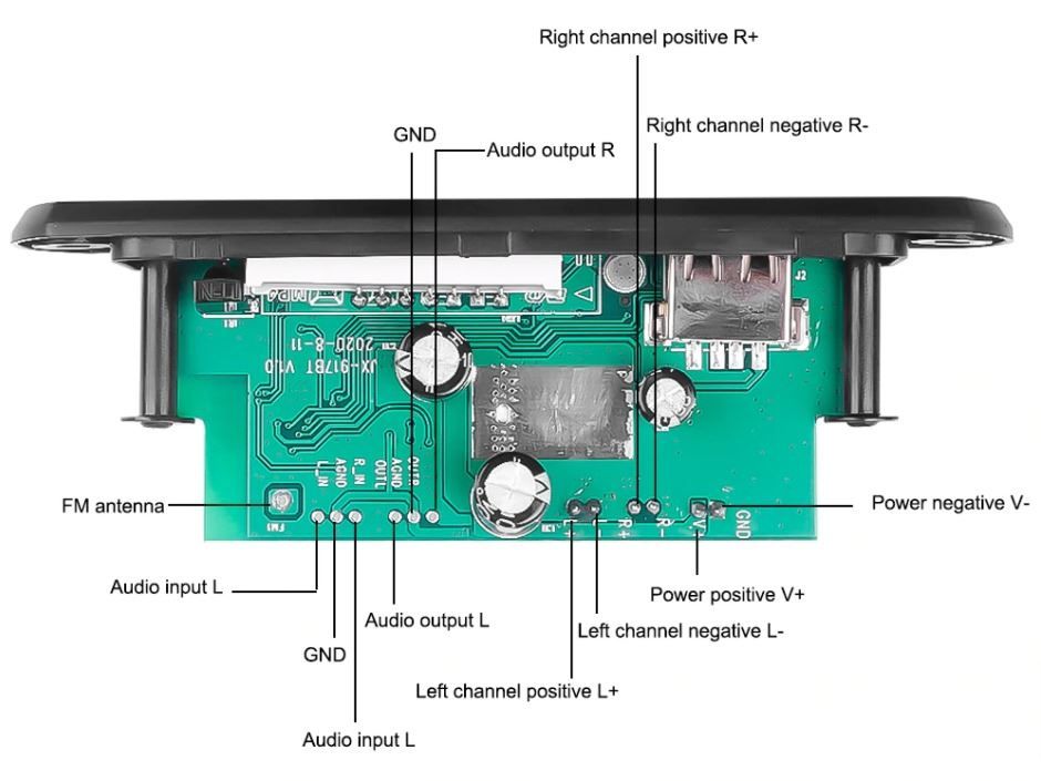Amplificatori: Mini Amplificateur 2x25W, Bluetooth, USB – Nuovo (secondo la descrizione) da Yverdon-les-Bains venduto da rogi80 7