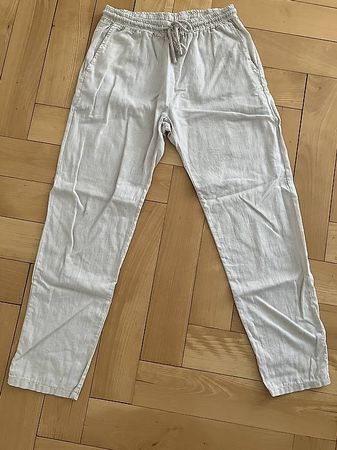 Herren Leinenhose beige in Größe L