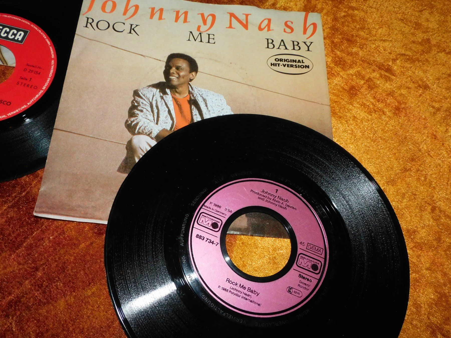 Dischi in vinile: LP Single 2 x - Johnny Nash 1985 u Martin Mann – Usato da Sursee venduto da 76 5