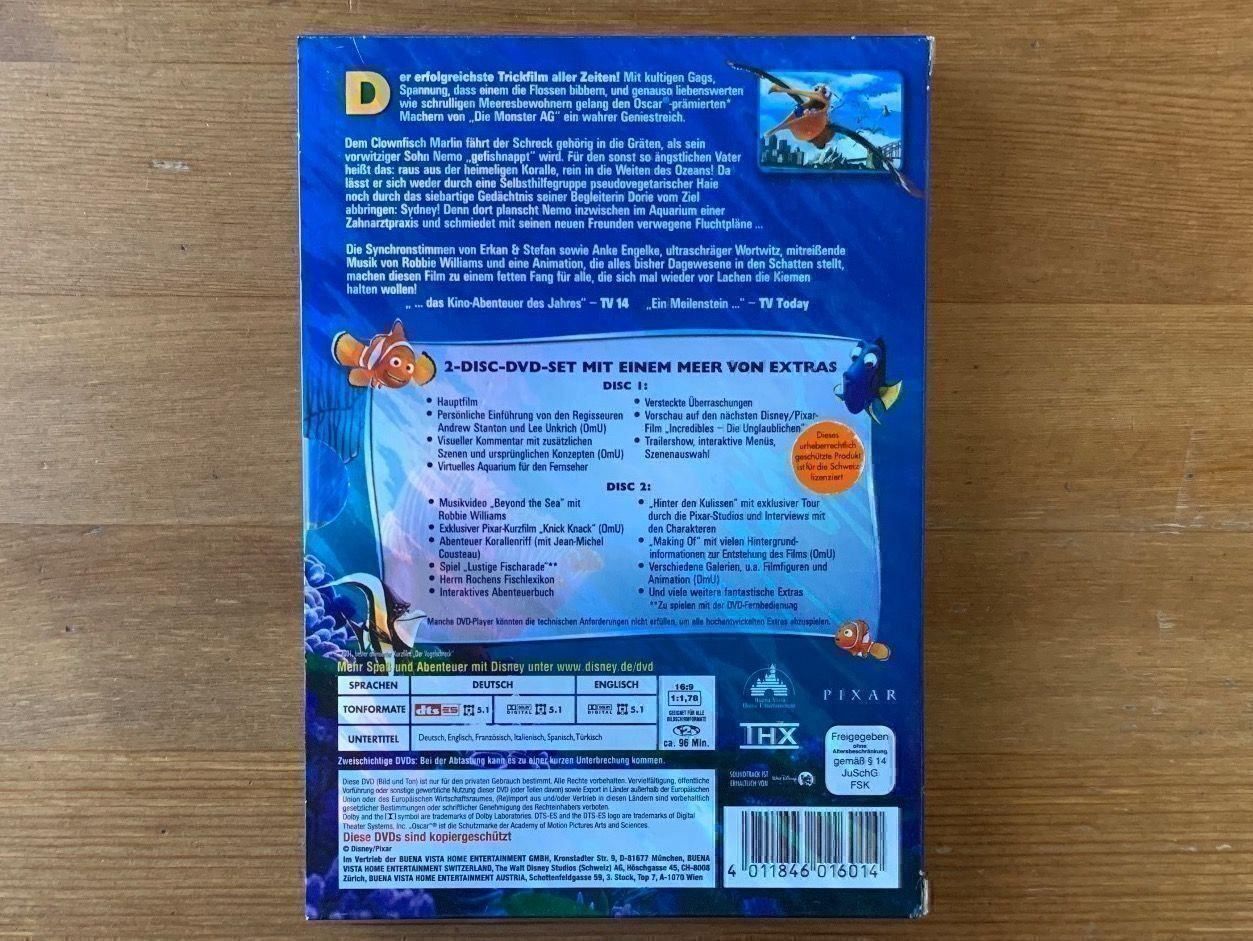 Tutti i DVDs: Findet Nemo – Usato da Stein am Rhein venduto da Karisma78 1