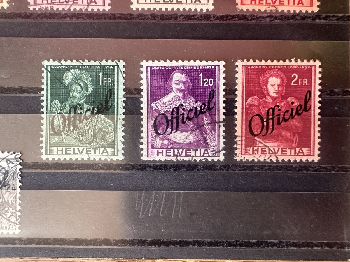 Alle Briefmarken: Schweiz - Verwaltungsmarken o – Gebraucht aus Schmitten / FR von Samsara169 4