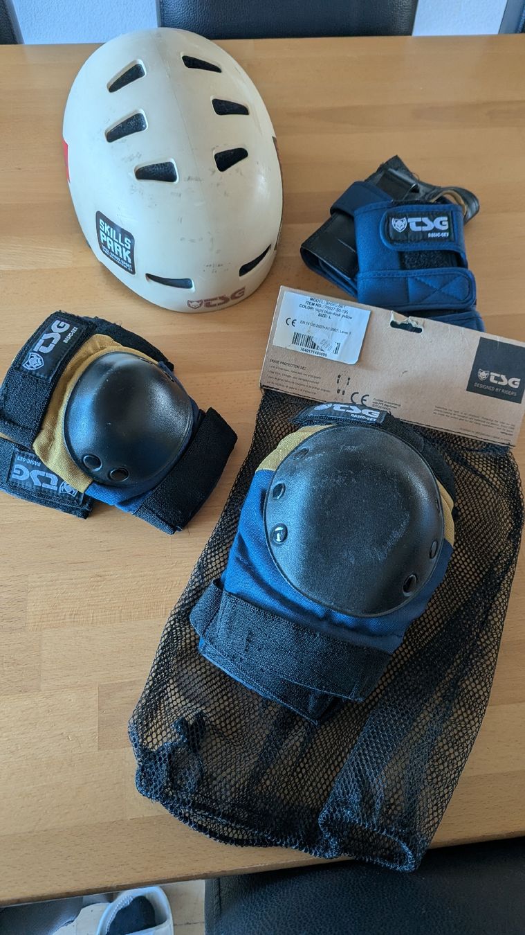 Schutz & Schoner: TSG Basic Set Protektoren Grösse L Set mit Helm – Gebraucht aus Bottighofen von _Claudio_ 4