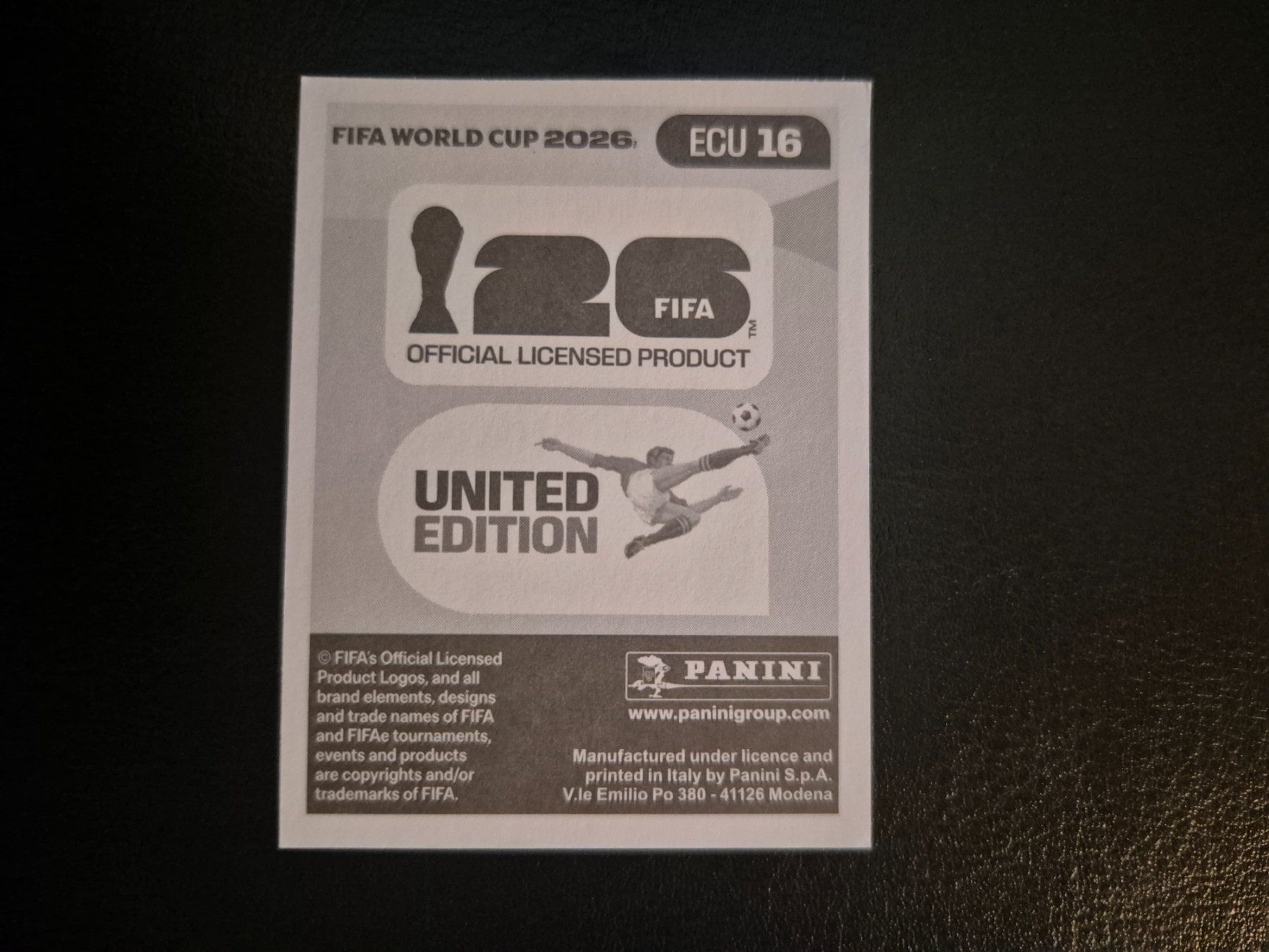 Panini Cartes à collectionner: Panini WM 26 ECU 16 – Neuf (Voir description) à Rorschacherberg par AJ3108 1