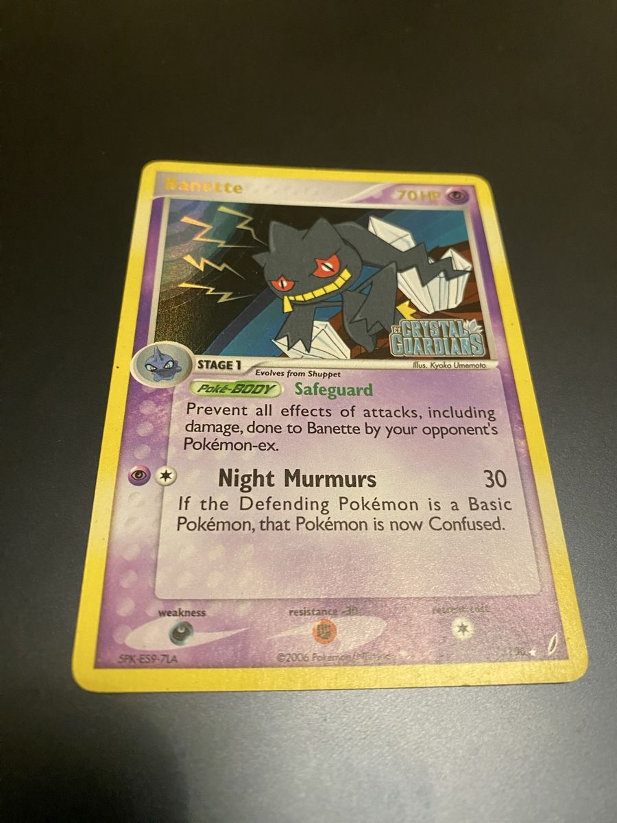 Pokémon Sammelbilder & Trading cards: Banette Reverse holo crystal guardians – Gebraucht aus Zürich von ico_9ych 2