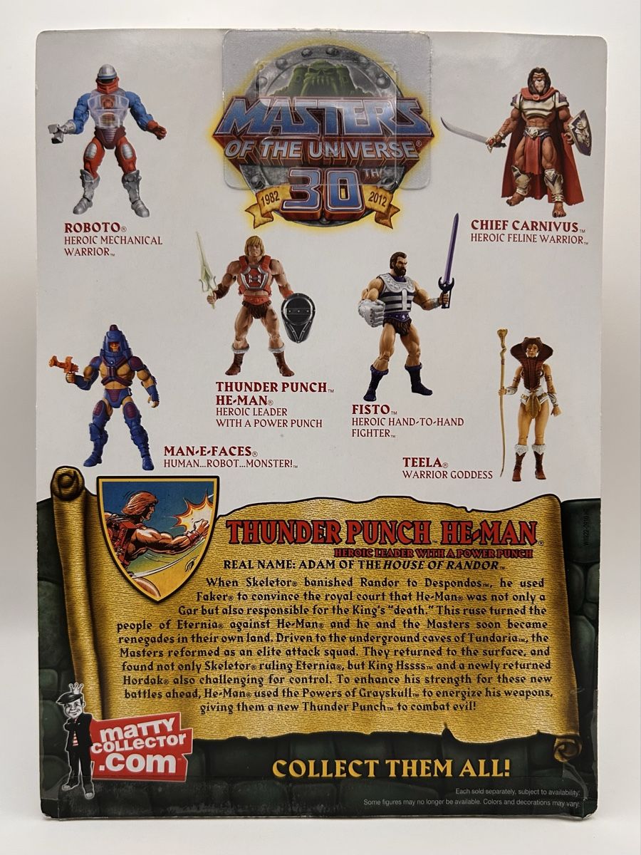 Masters of the Universe Figuren: MOTU Classics Thunder Punch He-Man Figur (2011) – Neu und originalverpackt aus Oberhasli von Schneeschueh 1