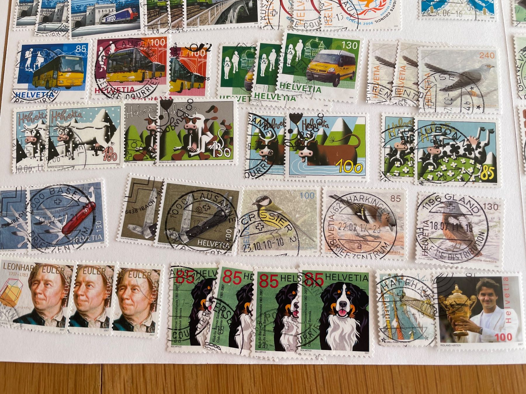 Tutti i francobolli: Timbres récents, oblit. choisies – Usato da Sonceboz-Sombeval venduto da Comment2 2