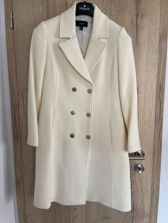 Mango Wollmantel Creme-Weiss M (Gebraucht) in Zürich für CHF