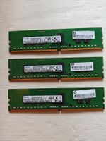 3x Samsung 4GB DDR4 ECC