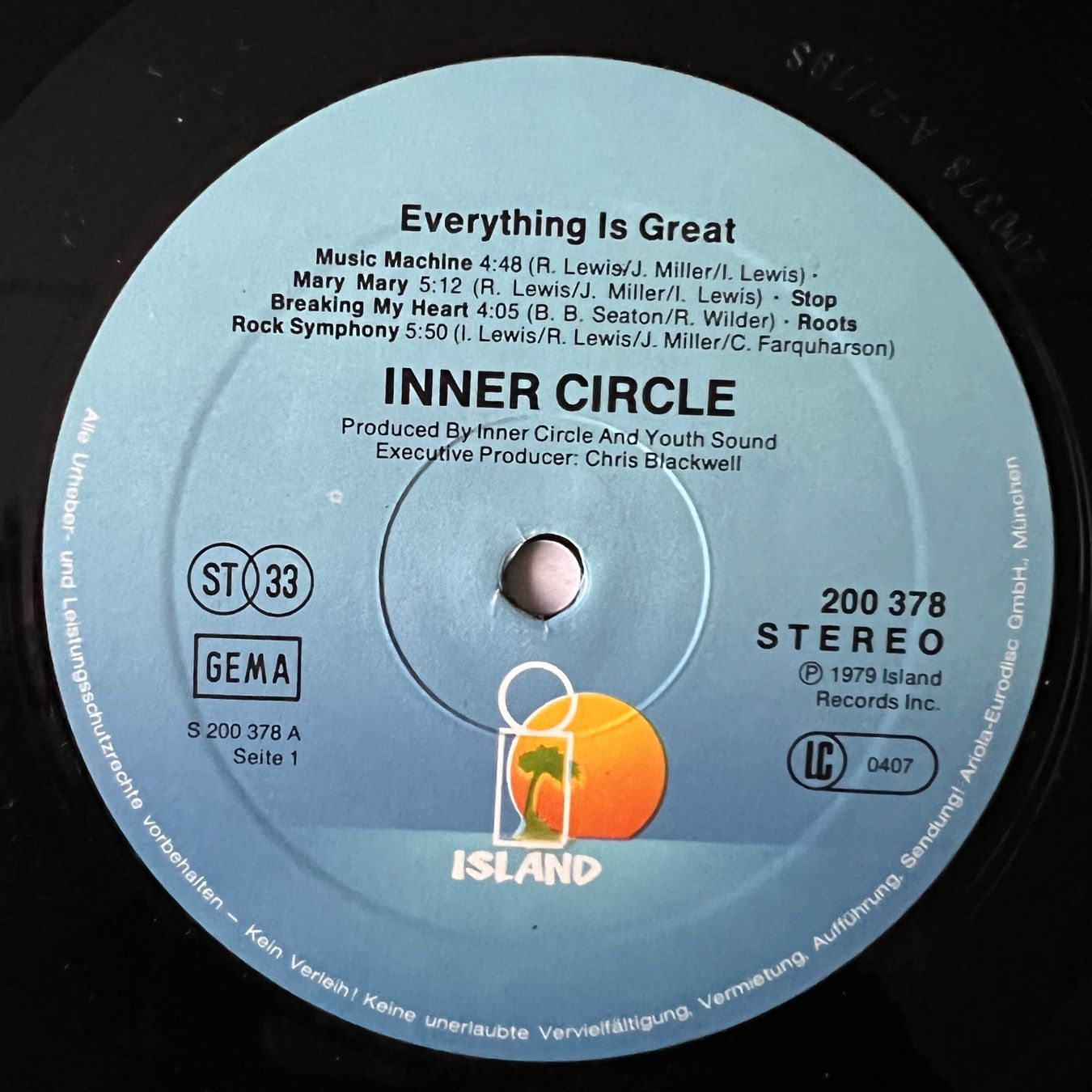 Dischi in vinile: Inner Circle - Everything Is Great / 1. D-Press. 1979 – Usato da Gais venduto da soundcave57 4