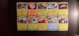 10 Pokemon Sammelkarten gemischt guter Zustand