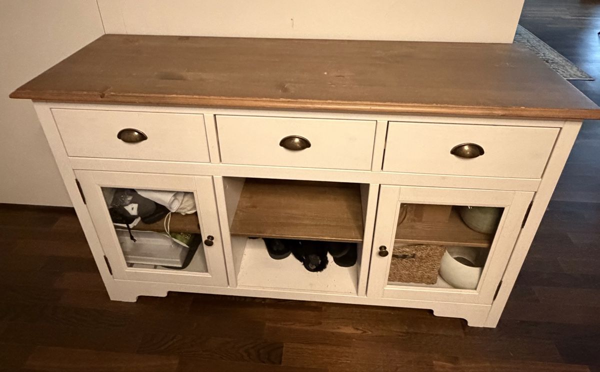 Cassettiere: Sideboard Kommode weiss Holz rustikal Landhausstil – Usato da Baar venduto da Raeto01 2