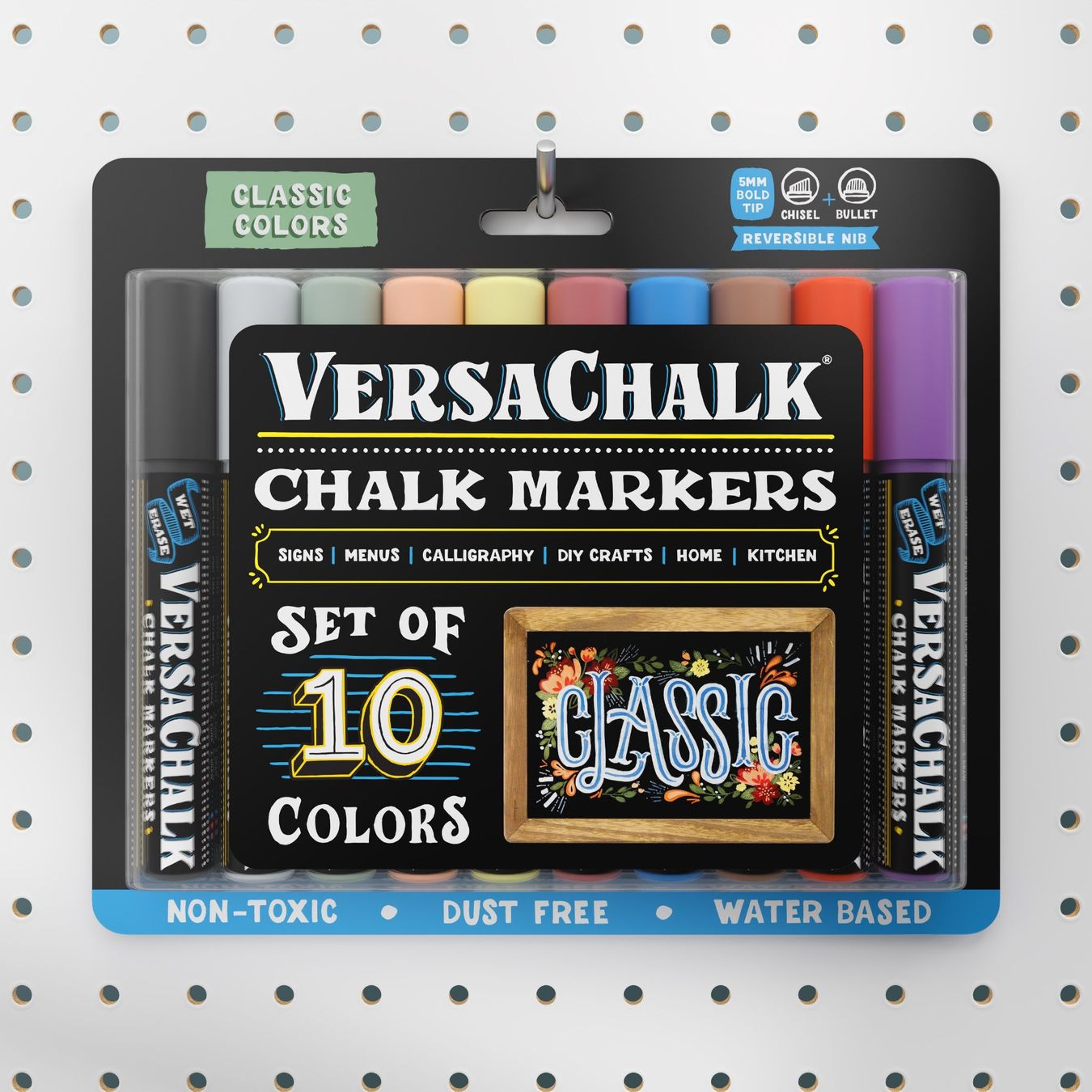 Penna & Evidenziatori: VersaChalk- Classic Flüssigkreide Marker 10er Set mit 5mm – Nuovo e nell'imballaggio originale da Walenstadt venduto da Trend-24 1