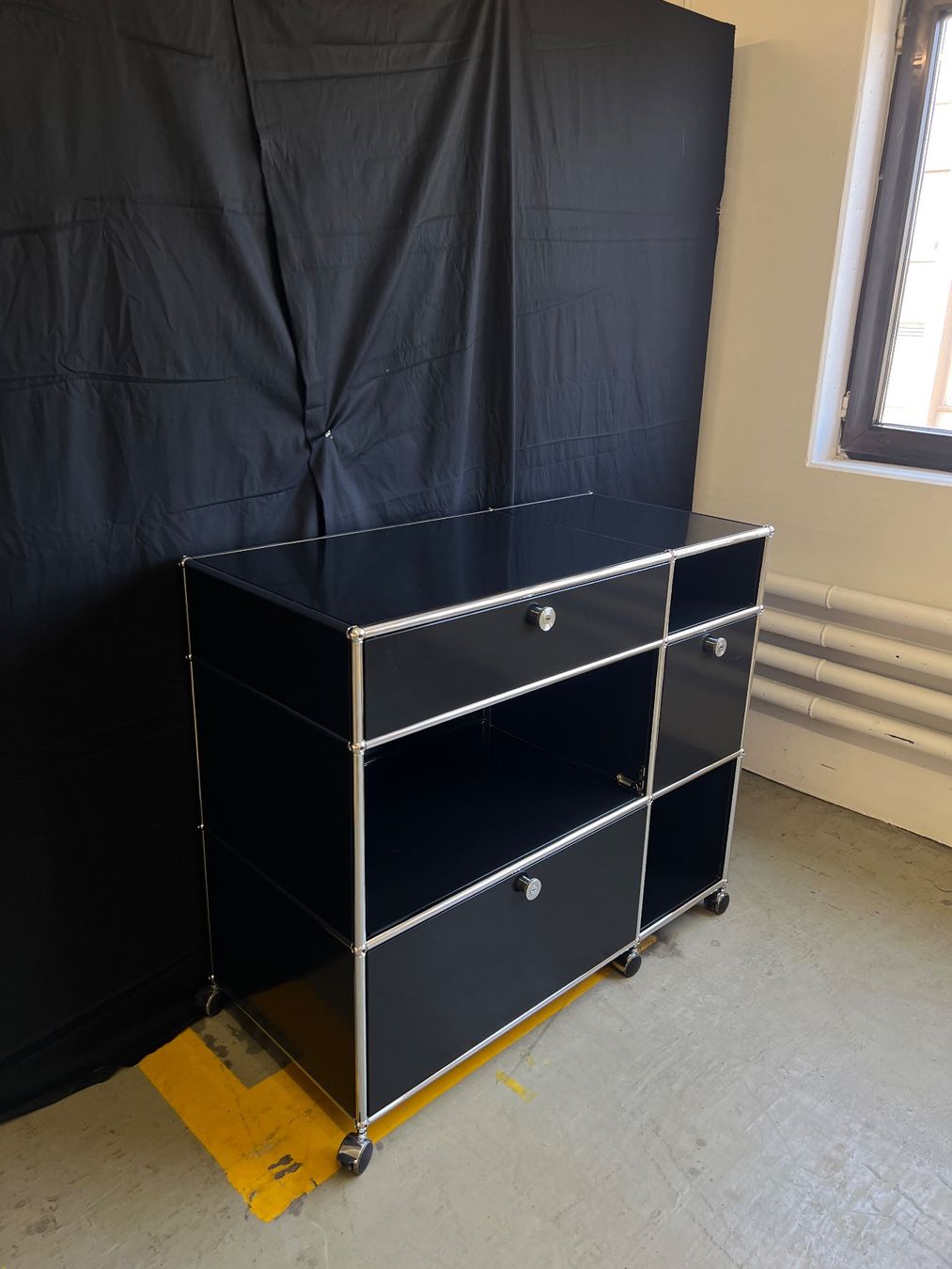 USM Regale: USM Haller Sideboard Schwarz – Gebraucht aus Luzern von B-R 2
