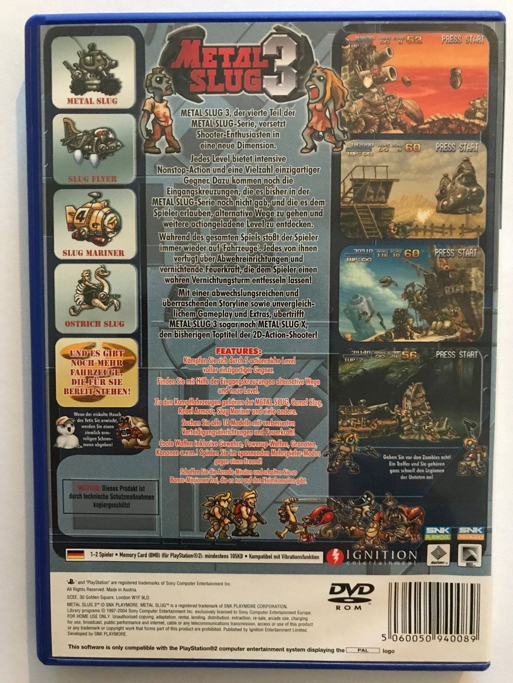 Spiele: PS2 - Metal Slug 3 ( CIB ) – Gebraucht aus Allschwil von Bullach 1