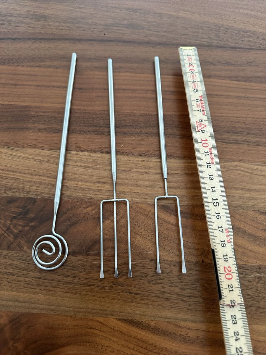 Set di posate: 3 Spiral- und Gabel-Set für Pralinen – Nuovo (secondo la descrizione) da St. Gallen venduto da lelibehli 2
