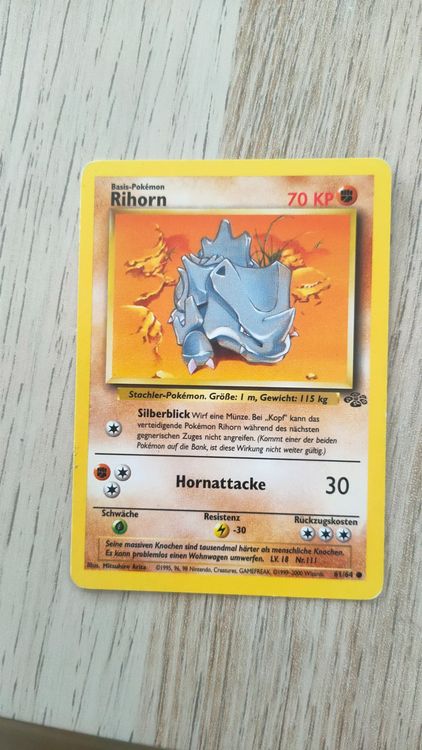 Rihorn - Dschungel - Pokemon | Kaufen auf Ricardo