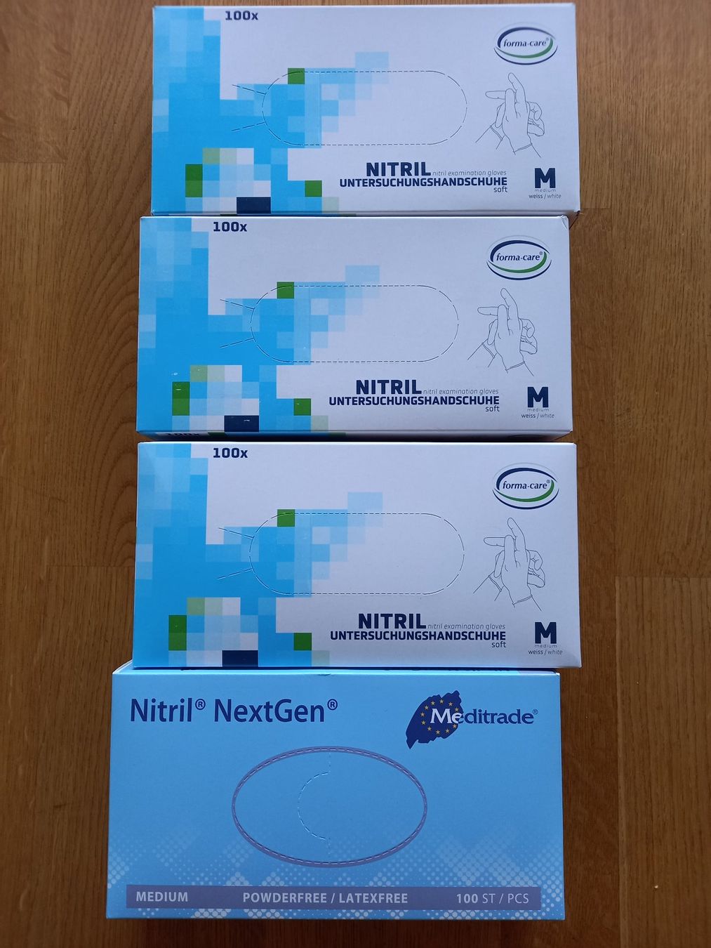 Guanti & manicotti: Nitrilhandschuhe Forma-Care Meditrade Grösse M – Nuovo e nell'imballaggio originale da Luzern venduto da latinaluna