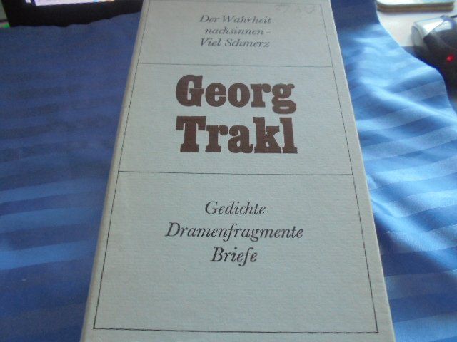 Bücher: Georg Trakl: Gedichte, Dramen, Briefe – Neu (gemäss Beschreibung) aus Hinwil von Glasperlen 2