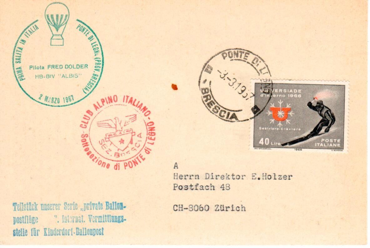 Cartes postales: Ballonpostkarte – D'occasion à Wolhusen par Curver9 1